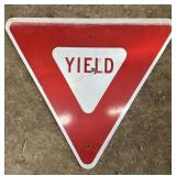ALUMINUM STREET/ROAD SIGN-"YIELD"