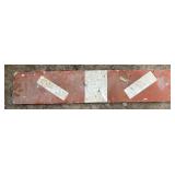 ALUMINUM STREET/ROAD SIGN-"RED & WHITE"