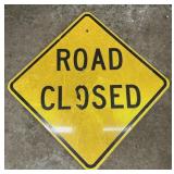ALUMINUM STREET/ROAD SIGN-"ROAD CLOSED"