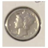 1935 MERCURY DIME (90% SILVER) (VG)