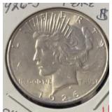1926-S PEACE SILVER DOLLAR (90% SILVER) (AU)