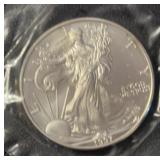 1997 SILVER AMERICAN EAGLE ***.999 FINE SILVER***
