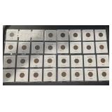 (32) LINCOLN WHEAT ACK CENTS (IN 2x2