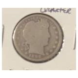 1898 BARBER QUARTER (90% SILVER) (GOOD)