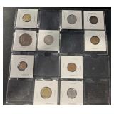 (BAG OF 10) FOREIGN COINS (IN 2x2