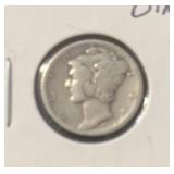 1927-D MERUCRY DIME (90% SILVER) ***OBVERSE MARK**