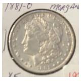1881-O MORGA SILVER DOLLAR (90% SILVER) (XF)