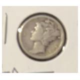 1924-S MERCURY DIME (90% SILVER) (GOOD)