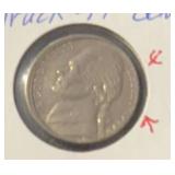 1999-D JEFFERSON NICKEL ***ERROR-STRUCK OFF-CENTER