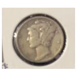 1939-D MERCURY DIME ***REVERSE STRIKE ERROR-UNITED