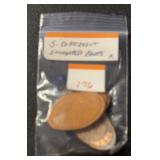 (BAG OF 5) "DIFFERENT" ***ELONGATED*** CENTS