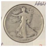 1918-D WALKING LIBERTY HALF DOLLAR (90% SILVER)