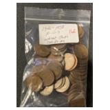 (BAG OF 50) LINCOLN WHEAT BACK CENTS (1940 - 58-P-