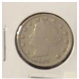 1907 LIBERTY V-NICKEL (GOOD-6)