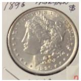 1896 MORGAN SILVER DOLLAR (90% SILVER) ***MS-63***