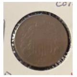 1865 TWO-CENT COIN ***SECOND YEAR*** (GOOD)