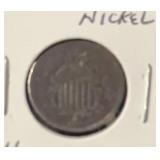 1866 SHIELD NICKEL **FIRST YEAR*** ***CULL***
