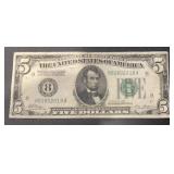 SERIES 1928 FEDERAL RESERVE NOTE $5.00 BILL ***ST.