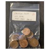 (BAG OF 24) CANADA CENTS (1943 - 1982)
