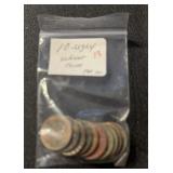 (BAG OF 10) "UGLY" LINCOLN WHEAT BACK CENTS (1935