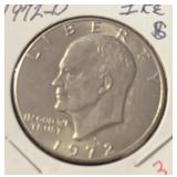 1972-D EISENHOWER DOLLAR