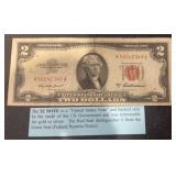 SERIES 1953-A "RED SEAL" $2.00 BILL (VG)