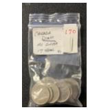 (BAG OF 17) CANADA DIME ***NO SILVER***