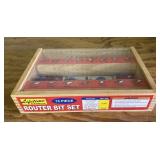 15-PIECE ROUTER BIT SET-SAN/"USED VERY LITTLE IF