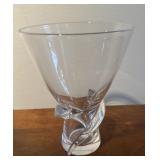 DECORATIVE GLASS VASE-APPROX. 10" TALL