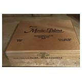 VINTAGE WOODEN CIGAR BOX-"MONTE-PALMA"
