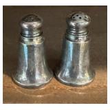 VINTAGE SALT & PEPPER SHAKER SET-MARKED STERLING 8