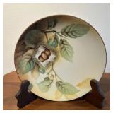 VINTAGE DECOR PLATE W/HOLDER-APPROX. 10" DIAMETER