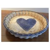 DECOR PIE PLATE W/HEART DESIGN