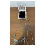 LADIES JEWELRY ITEMS-NECKLACES W/CASE/CHECK OUT