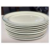 (9)HEAVY RESTAURANT DINNER PLATES-APPROX. 11"