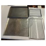 BAKING TRAYS & COOLING RACKS-CHECK OUT THE PIC