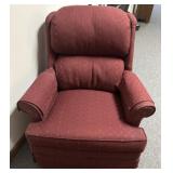 UPHOLSTERED SWIVEL ROCKER-VERY CLEAN
