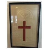 FRAMED ARTWORK-"ARTIST PROOF"/"CHRISTIAN SYMBOLS"/
