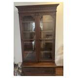 VINTAGE LOW BOY CHINA CABINET-APPROX. 40" WIDE