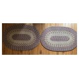 (2)OVAL RUGS-APPROX. 36"x24"