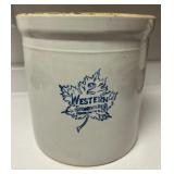 WESTERN STONEWARE #2 CROCK-VERY NICE