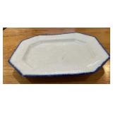 LARGE STONEWARE PLATTER-APPROX. 22"x16"