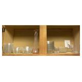 ITEMS FROM THE KITCHEN CABINET-GLASSWARE ITEMS