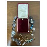 LADIES JEWELRY ITEMS W/CASE-CHECK OUT THE PIC
