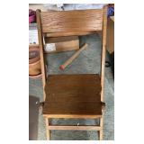 WOODEN FOLDING CHAIR-DEPAUW
