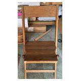 WOODEN FOLDING CHAIR-DEPAUW