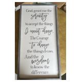 HOME DECOR SIGN-APPROX. 36"x15"