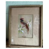 FRAMED WALL ART-FEATHER DESIGN