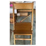 WOODEN FOLDING CHAIR-DEPAUW