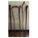 (5)VINTAGE WALKING STICK/CANES-CHECK OUT THE PIC (5)VINTAGE WALKING STICK/CANES-CHECK OUT THE PIC
